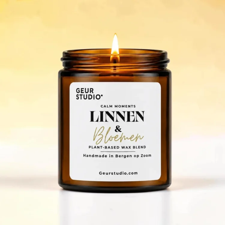 Geurkaars Linnen & Bloemen 150g (2) Geurkaars Linnen & Bloemen 150g (2)