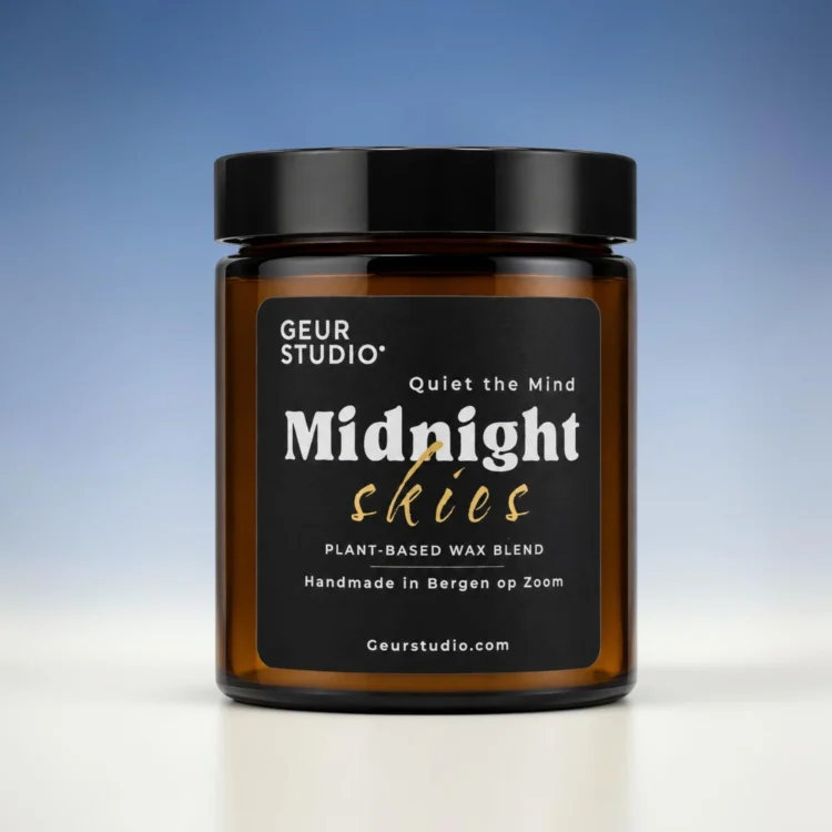 Geurkaars Midnight skies 150g geur studio (1)