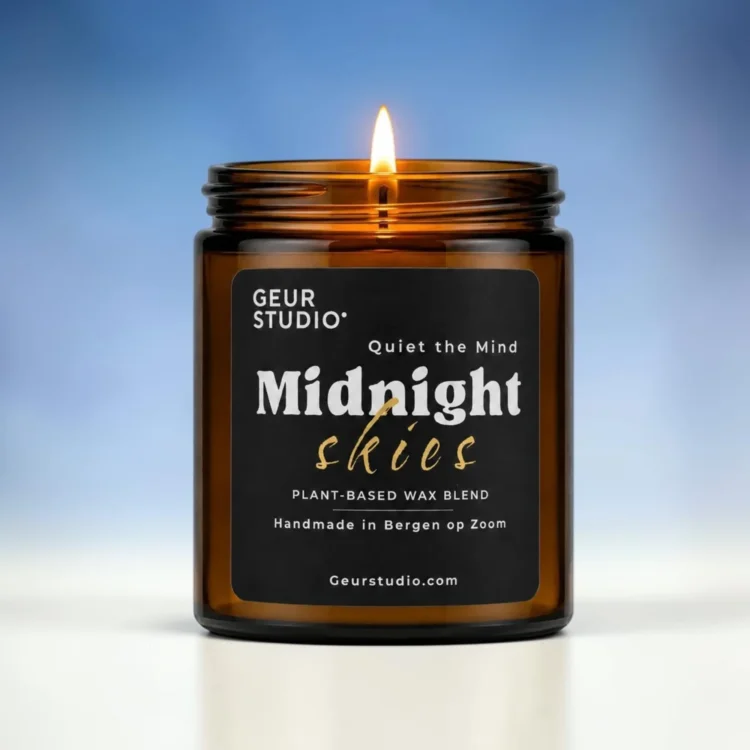 Geurkaars Midnight skies 150g geur studio (8) Geurkaars Midnight skies 150g geur studio (8)