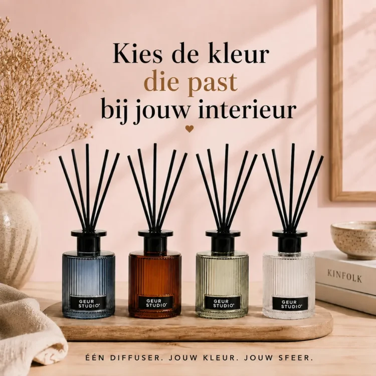 Geurstokjes kleuren Geur studio Geurstokjes kleuren Geur studio